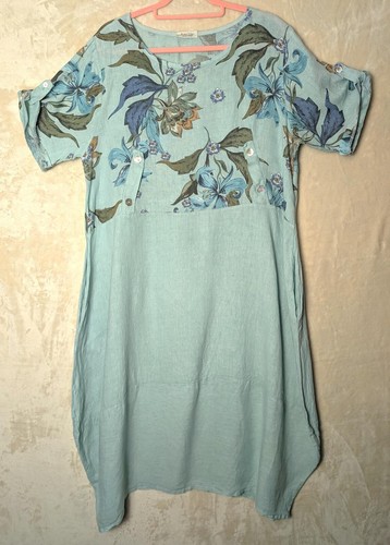 Puro lino italian linen dress - lino,