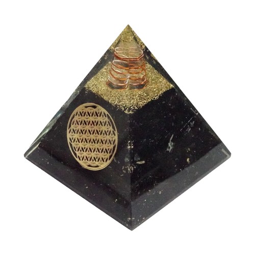 Chakra orgone pyramid gold - 7,