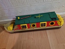 Rows of Sylvalian Family 1 Green Roof Barge - Vintage- No accessories