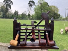 Pipe Rack Gate And smoking pipes  Vintage Antique Display country house hotel 