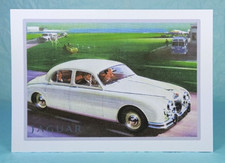 JAGUAR Mk2 3.4 Litre Saloon - GREETING CARD - Classic Car Memorabilia - Blank