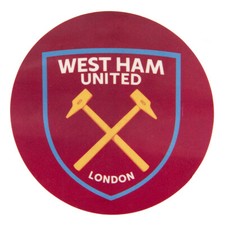 West Ham United FC Crest Single Car Sticker Official Licensed Merchandise Gift