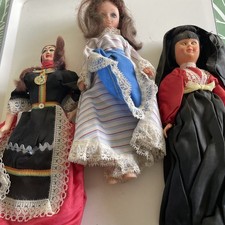 VINTAGE PLASTIC DOLL DRESSED
