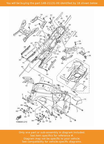 Yamaha bracket 14b 21131 - bracket,, 14b-21131-00