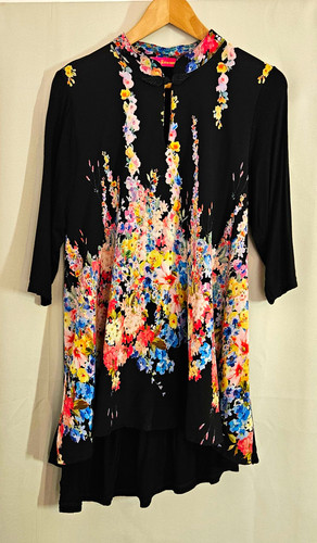 Butler wilson black floral - m,