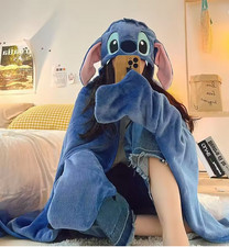 Stitch Plush Hooded Blanket