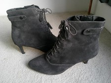 Moda in Pelle Grey/blue Suede