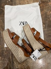 ZARA LEATHER Wedge sandals
