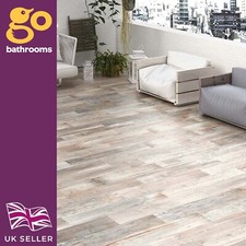 Reclaimed Wood Effect Plank Porcelain Wall Floor Indoor Maui Tile 200x1200mm Box