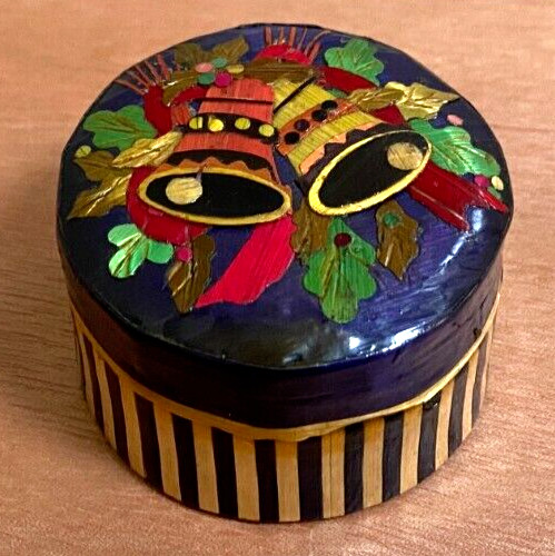 Vintage christmas trinket box - vintage,