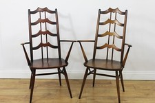 Rare Pair of Ercol Batwing