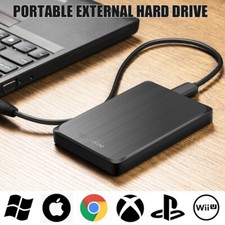 1TB 2TB 4TB External Hard Drive Disk USB 3.0 Storage & Backup for PC Laptop Ps4