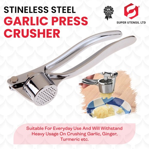 Garlic press crusher - crusher, squeezer