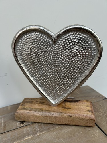 Silver coloured hammered - coloured,