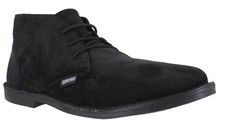 Lambretta Chiswick Mens Black Classic Lace Up Suede Desert Ankle Boots