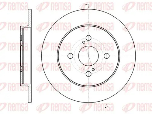 Brake disc rear - brake,