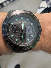 SEIKO PROSPEX Black Series ‘Night Vision’ Solar Speedtimer Chronograph Watch