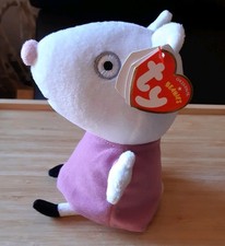 TY BEANIE Suzy Sheep Offivial 6" from Peppa Pig. preowned with tag