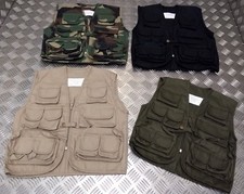 Kids ARMY Children's Assorted Action Multi-Pocket Combat Vest / Fishing Vest NEW