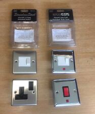 BG REFLEX CHROME & STAINLESS STEEL WIRING ACCESSORIES SOCKETS / SWITCHES