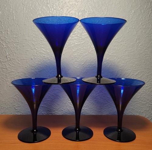 Set art deco cobalt blue - 5,