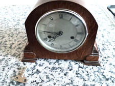 Enfield Dark Oak Chiming Mantle Clock Made In England Fully Working with Key