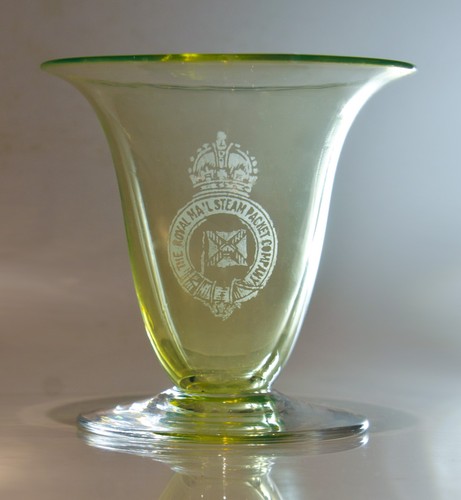 Vaseline glass royal mail - glass,
