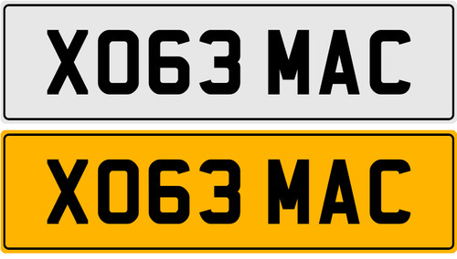 Xo63 mac personal plate - xo63,