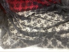 Lace Material Black 70” X 50” Slight Defeat Very Small Please See Photo