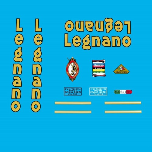 Legnano bicycle frame decals - legnano,