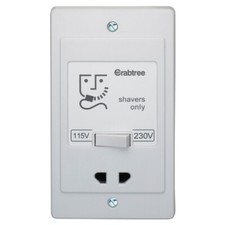 Crabtree 2400 Shaver Unit Dual