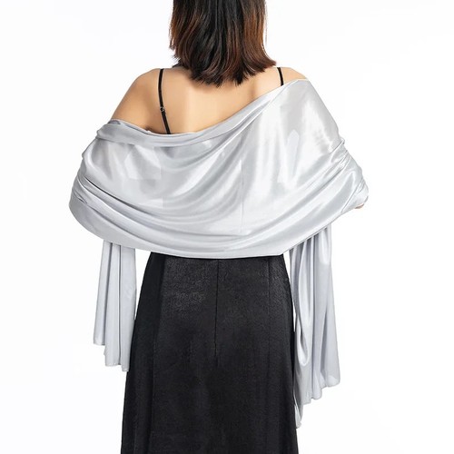 Exquisite satin shawl - satin, scarves