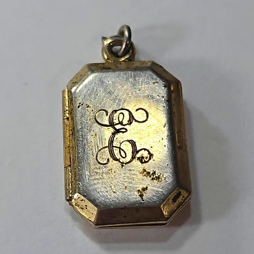 Antique 1930s octagon engraved - 1930s,