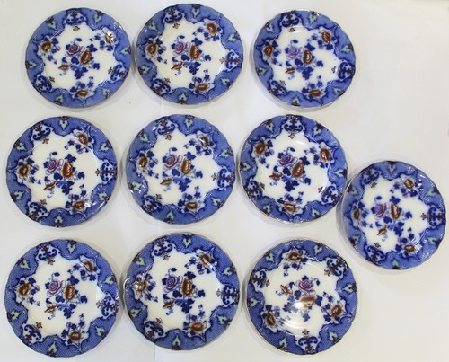 Antique ridgway flow blue - ridgway,