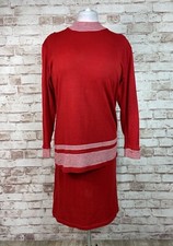 Vintage CANADA Red Knit Twin