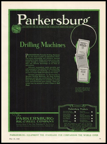 1928 parkersburg rig reel - parkersburg,