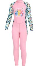 Dive & Sail Full Length Pink Girls Wetsuit Swimsuit UPF50+ Protection Size L