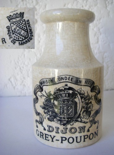 5cm old mustard pot - h:12., dijon