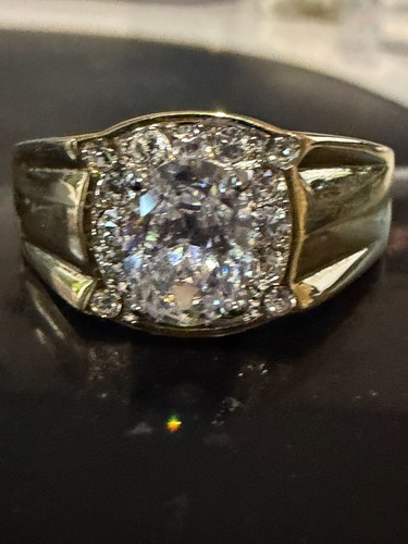Mens gold oval signet - oval, ring