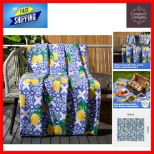 Soft Cozy Lemon Print Fleece