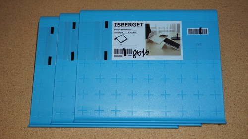 Ikea isberget blue plastic - 3x,