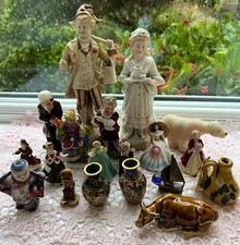 Collection of Royal Doulton, Hutschenreuther & Cloisonné Figurines–20+ Miniature