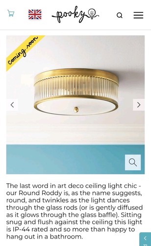 Pooky art deco brass glass - deco,