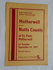 Motherwell notts county - motherwell,