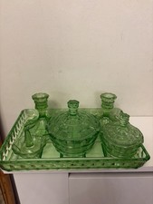 Vintage Uranium Green Glass