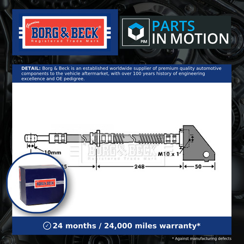 Brake hose fits - brake,