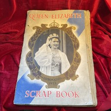 Vintage Scrap Book Coronation 1953 Royal Family Newspaper Magazine Cuttings