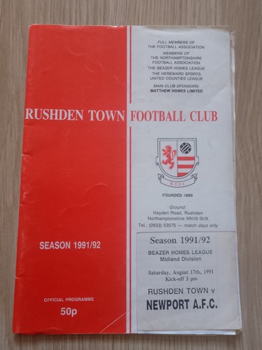 Rushden town newport afc - rushden,
