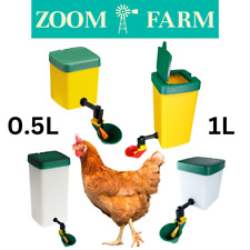 AUTOMATIC POULTRY DRINKERS CHICKEN DRINKER SET WATERERS (0.5L-1L)