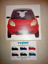 Think City Electric Car 2000-2001 Sales Brochure collected direct from NEC 
